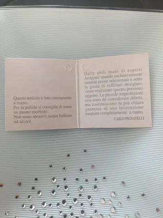 Bomboniera posacenere caramelle brillantini