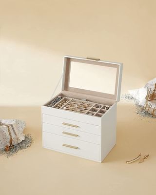 Caja de Joyas SONGMICS 4 Niveles Blanca
