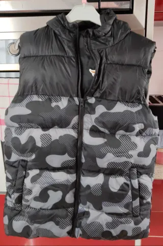 Chaleco acolchado camuflaje caballero