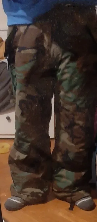 Pantalones Snowboard/Esquí Talla L Camuflaje