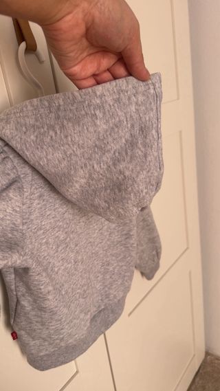 Sudadera Levi's gris con capucha