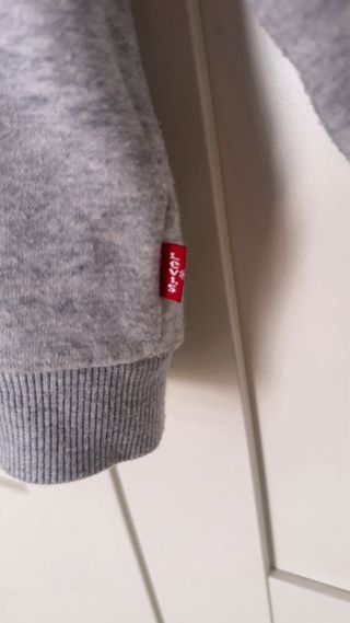 Sudadera Levi's gris con capucha