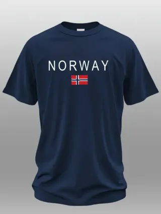 Camiseta azul de Noruega