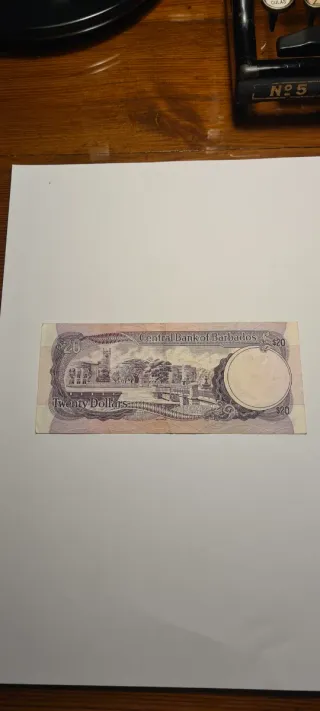20 Dólares Barbados Central Bank