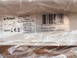 E-Town Patinete Eléctrico Blanco - Bateria nueva