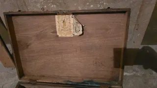 Maleta antigua militar madera