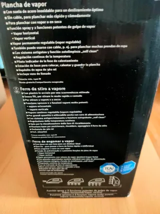 Plancha de Vapor del Lidl manos libres 2400W