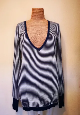 Jersey Polo Ralph Lauren Rayas Azul Blanco