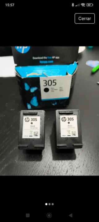 Cartuchos VACÍOS HP 305 negro