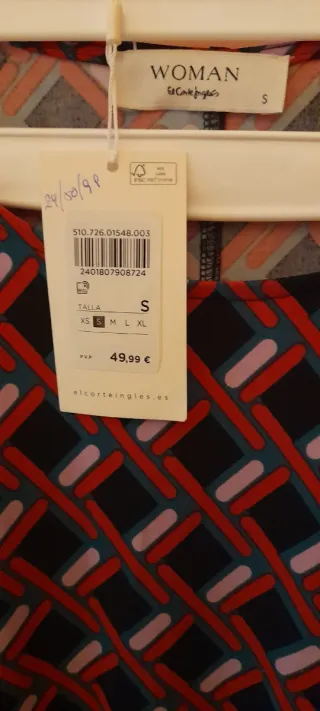 Vestido estampado mujer talla XXXL