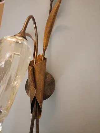 Lampada da parete Gibas design floreale