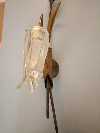 Lampada da parete Gibas design floreale