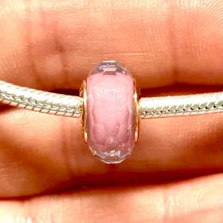 Charm Cristal Murano Rosa