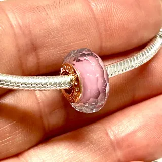 Charm Cristal Murano Rosa