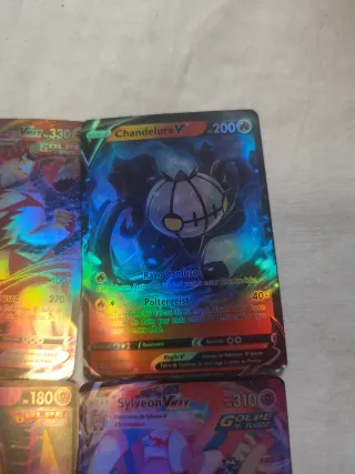 Lote 4 Cartas Pokémon V y VMAX