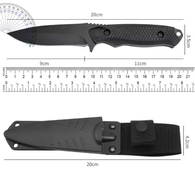 Coltello Tattico per Bushcraft, Caccia, Campeggio ed EDC