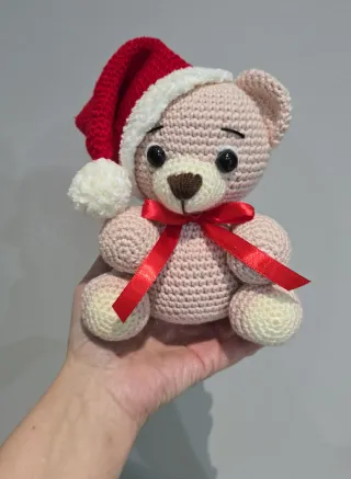 Orsetto amigurumi natale cappello rosso in saldo