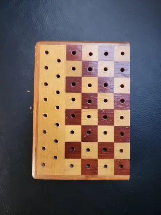 Ajedrez de viaje de madera