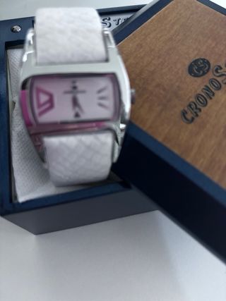 Orologio CronoSteel Bianco e Argento