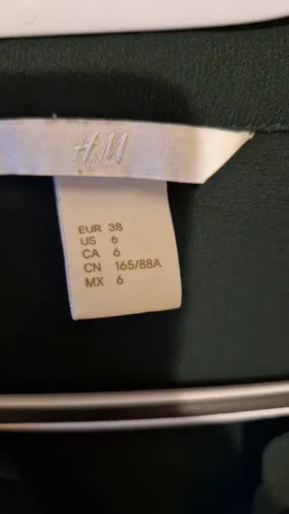 Vestito H&M verde al ginocchio