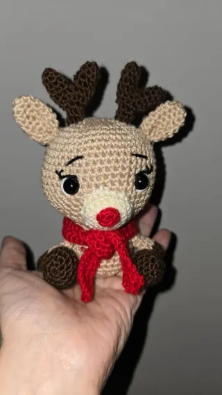 Rudolph Amigurumi Fatto a Mano (in saldo)
