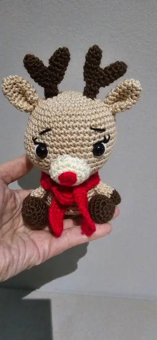 Rudolph Amigurumi Fatto a Mano (in saldo)