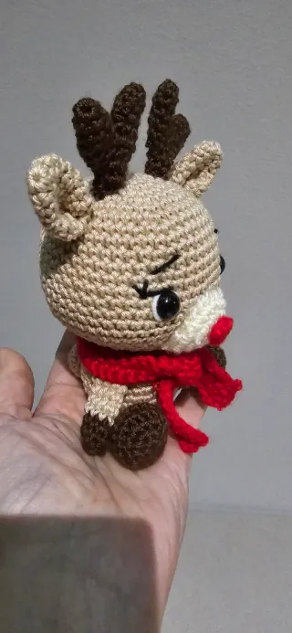 Rudolph Amigurumi Fatto a Mano (in saldo)