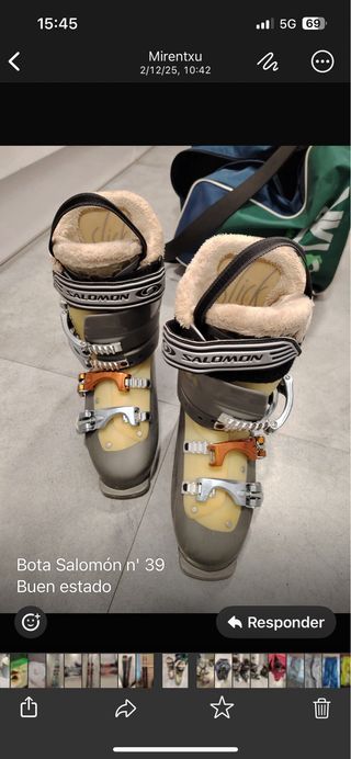 Botas de esquí mujer talla 38