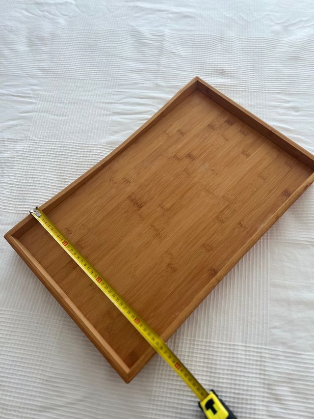 Bandeja de bambú plegable