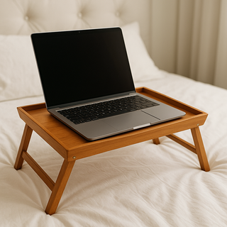 Bandeja de bambú plegable