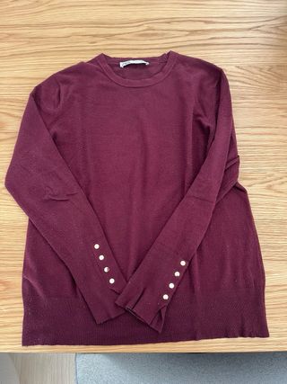 Jersey Zara granate talla M