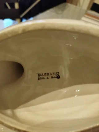 Soprammobile a forma di anatra in porcellana