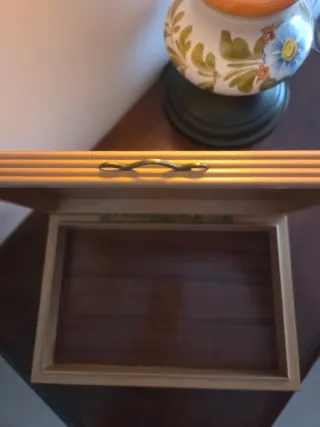 Portagioie Vintage Legno e Ceramica - Anni 50