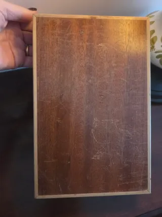 Portagioie Vintage Legno e Ceramica - Anni 50