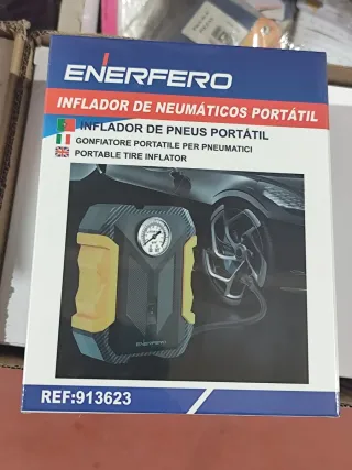 Inflador de neumáticos portátil (nuevo en su caja)