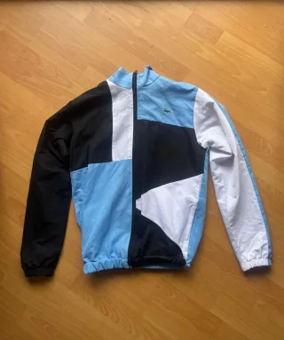 Chaqueta Sudadera Azul Lacoste Vintage Talla M