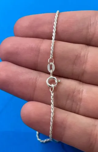 Cadena Cordón 40cm Y Cruz Circonitas Colores Plata