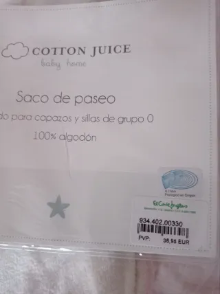 Saco de bebé grupo 0 + arruyo