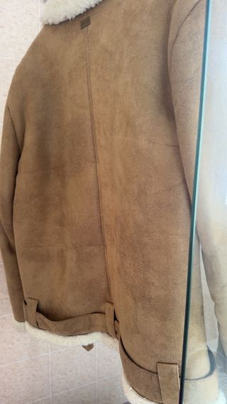 Chaqueta de ante con forro de borreguito