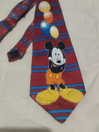 Corbata Vintage Mickey Mouse con Globos