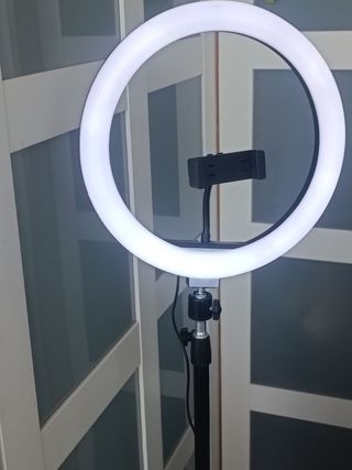 Lampada ad anello LED con supporto telefono