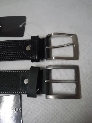 Coppia Cinture Uomo Pelle Navigare Nere