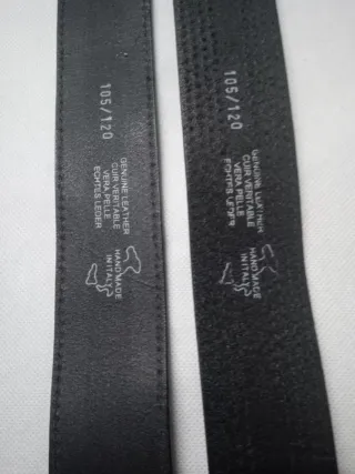 Coppia Cinture Uomo Pelle Navigare Nere