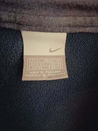 Felpa Nike uomo tessuto tecnico blu/nera