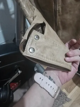 Cazadora Piel GERRY URBAN Beige