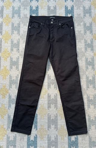 Pantalón pitillo negro mujer talla 40