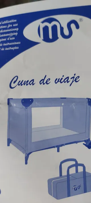 Cuna de viaje plegable