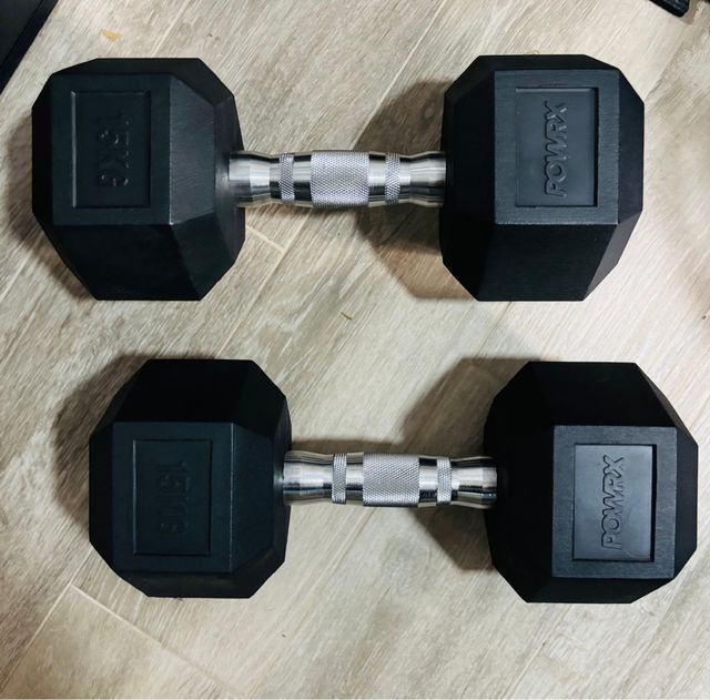Manubri Esagonali 15 kg (Coppia)