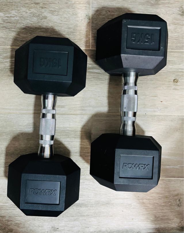 Manubri Esagonali 15 kg (Coppia)