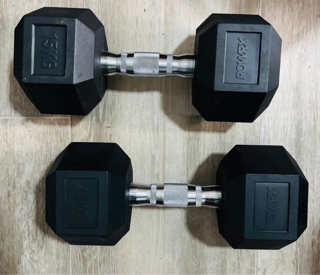 Manubri Esagonali 15 kg (Coppia)